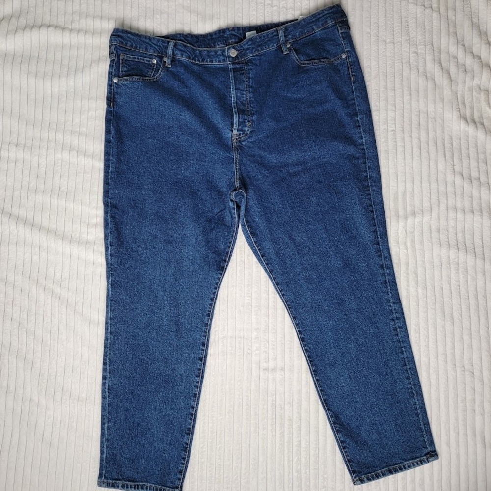 Plus Size Mom Jeans Ultra High Waist Blue Denim Size 24 Women's‎ Curvy Fit